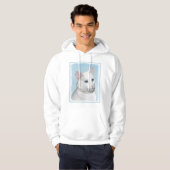 Witte kat schilderen - Kute Original Cat Art Hoodie (Voorkant volledig)