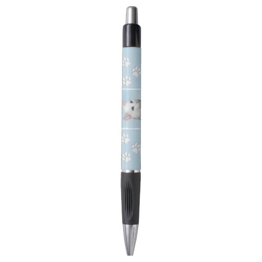 Witte kat schilderen - Kute Original Cat Art Pen (Voorkant Verticaal)