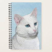 Witte kat schilderen - Kute Original Cat Art Planner (Voorkant)