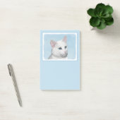 Witte kat schilderen - Kute Original Cat Art Post-it® Notes (Kantoor)