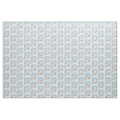 Witte kat schilderen - Kute Original Cat Art Stof (Yard (91,4 cm))