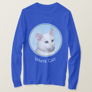 Witte kat schilderen - Kute Original Cat Art T-shirt