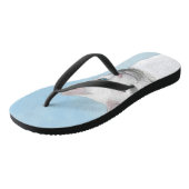 Witte kat schilderen - Kute Original Cat Art Teenslippers (Schuin)