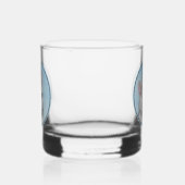 Witte kat schilderen - Kute Original Cat Art Whisky Glas (Links)