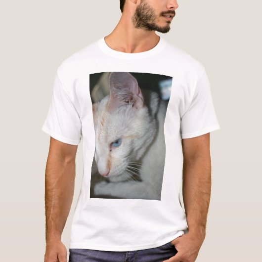 Witte kat Shirt (Voorkant)