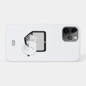 Witte kat slapen op laptop Apple iPhone 11 Pro Case-Mate iPhone Case (Achterkant (horizontaal))