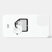 Witte kat slapen op laptop Apple iPhone 12 Pro Case-Mate iPhone Case (Achterkant (horizontaal))