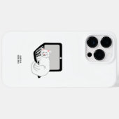 Witte kat slapen op laptop iPhone 14 Pro Max Case-Mate iPhone Case (Achterkant (horizontaal))