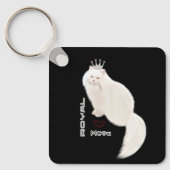 Witte kat sleutelhanger (Voorkant)