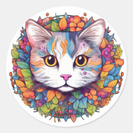 Witte Kat Stickers