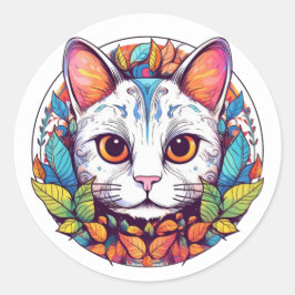 Witte Kat Stickers
