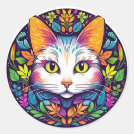 Witte Kat Stickers