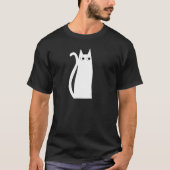 Witte kat t-shirt (Voorkant)