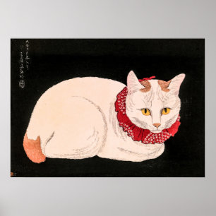 Witte Kat - Takahashi Shotei Poster