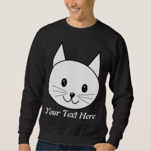 Witte kat trui