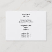 Witte kat visitekaartje (Achterkant)