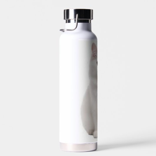 Witte kat waterfles (Rechts)
