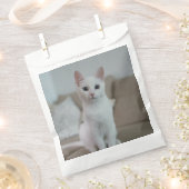 Witte kat | Zazzle_Growshop. Bedankzakje (Geknipt)