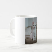 Witte kat | Zazzle_Growshop. Koffiemok (Voorkant links)