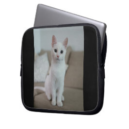 Witte kat | Zazzle_Growshop. Laptop Sleeve