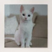 Witte kat | Zazzle_Growshop. Legpuzzel (Verticaal)
