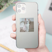 Witte kat | Zazzle_Growshop. Sticker (Telefoon)