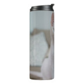 Witte kat | Zazzle_Growshop. Thermosbeker (Gedraaid links)