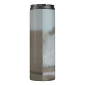 Witte kat | Zazzle_Growshop. Thermosbeker (Achterkant)