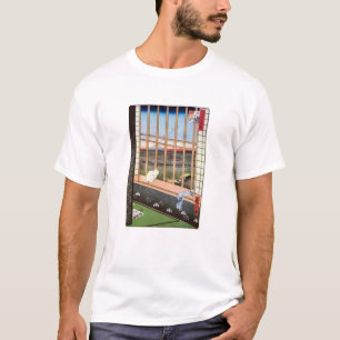 Witte kat zit bij het raam, Utagawa Hiroshige T-shirt