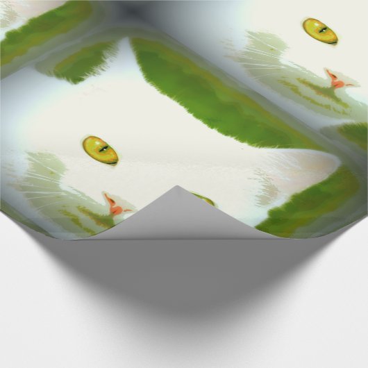 witte katjes cadeaupapier (Hoek)