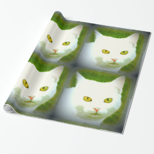witte katjes cadeaupapier