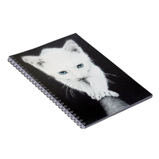 Witte katjes Teken Notitieboek (Rechterzijde)