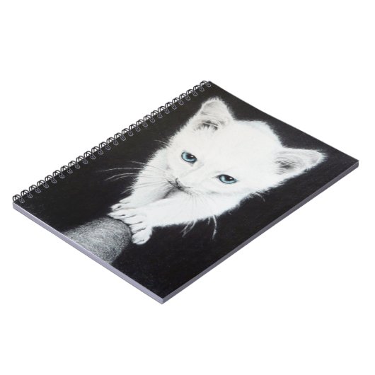 Witte katjes Teken Notitieboek (Linkerzijde)
