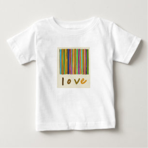 Witte katoenen liefdes T-shirt