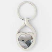 -witte katoeno sleutelhanger (Voorkant)