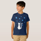 Witte katstars T-Shirt (kind) (Voorkant volledig)