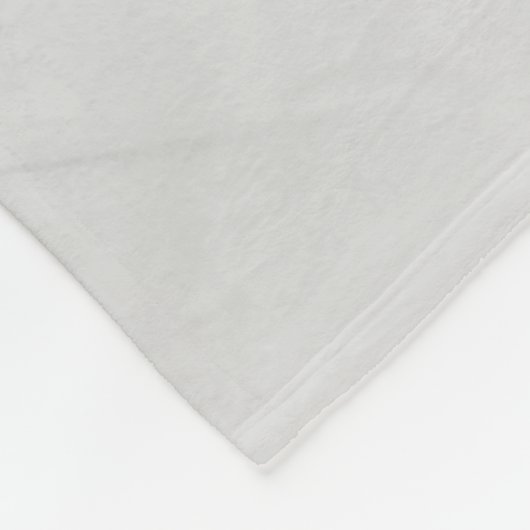 Witte kattebakje, groot fleece deken (Hoek)