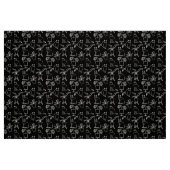 Witte katten op zwart stof (Fat Quarter)
