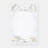 Witte katten post-it® notes (Voorkant)