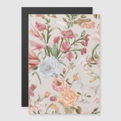 Witte katten Roze rozen Bloemrijke platte bedankka (Voorkant / Achterkant)