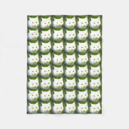 witte katten Thunder_Cove Fleece Deken