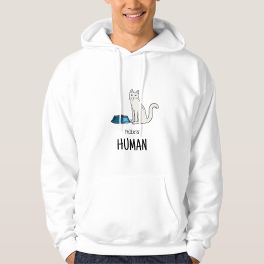Witte Katten Trui Hoodie (Voorkant)