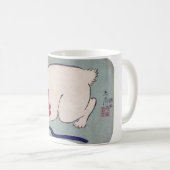 Witte kattenspel met een string, Hiroshige Koffiemok (Voorkant rechts)