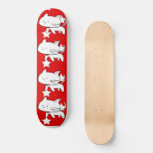 Witte katteskateboards persoonlijk skateboard (Voorkant)