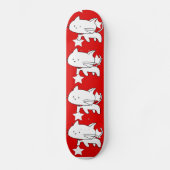 Witte katteskateboards persoonlijk skateboard (Voorkant)