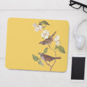 Witte keel Sparrow  Audubon Art Muismat