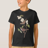 Witte-keelmus audubon voortplanting t-shirt (Voorkant)