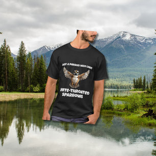 Witte keelmus met open vleugels t-shirt