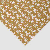 Witte Keltische Drievoudige Spiraal Triskele op Ma Tissuepapier (Detail)