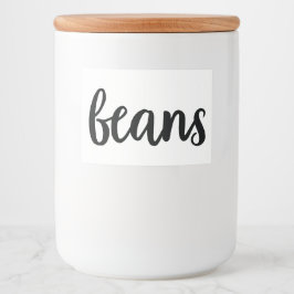 Witte keramische keukenzagerijen voor thuisgebruik voedselcontainer etiket